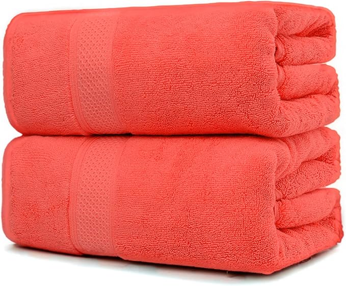 Fluffy Cotton Bath Towels Set650GSM, 2-Piece Set, Thickened and Enlarged