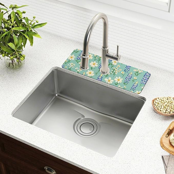 Kitchen Sink Splash Guard 1 PC 30 Inch Sink Faucet Mat Splash Guard