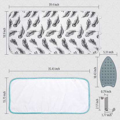 Seiritex Ironing Mat, Portable Ironing Pad 39.4 x 18.9 inch Table Top Iron