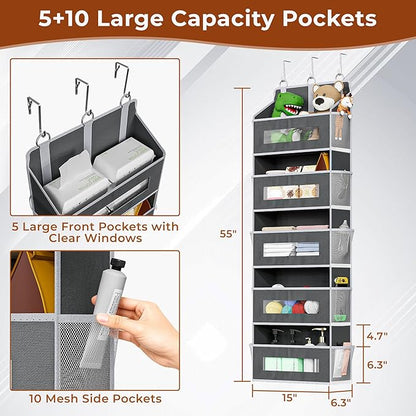 2 Packs 5-Tier Over the Door Organizer