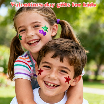 24 Sheets Valentines Stickers with 280 PCS Foam Stickers