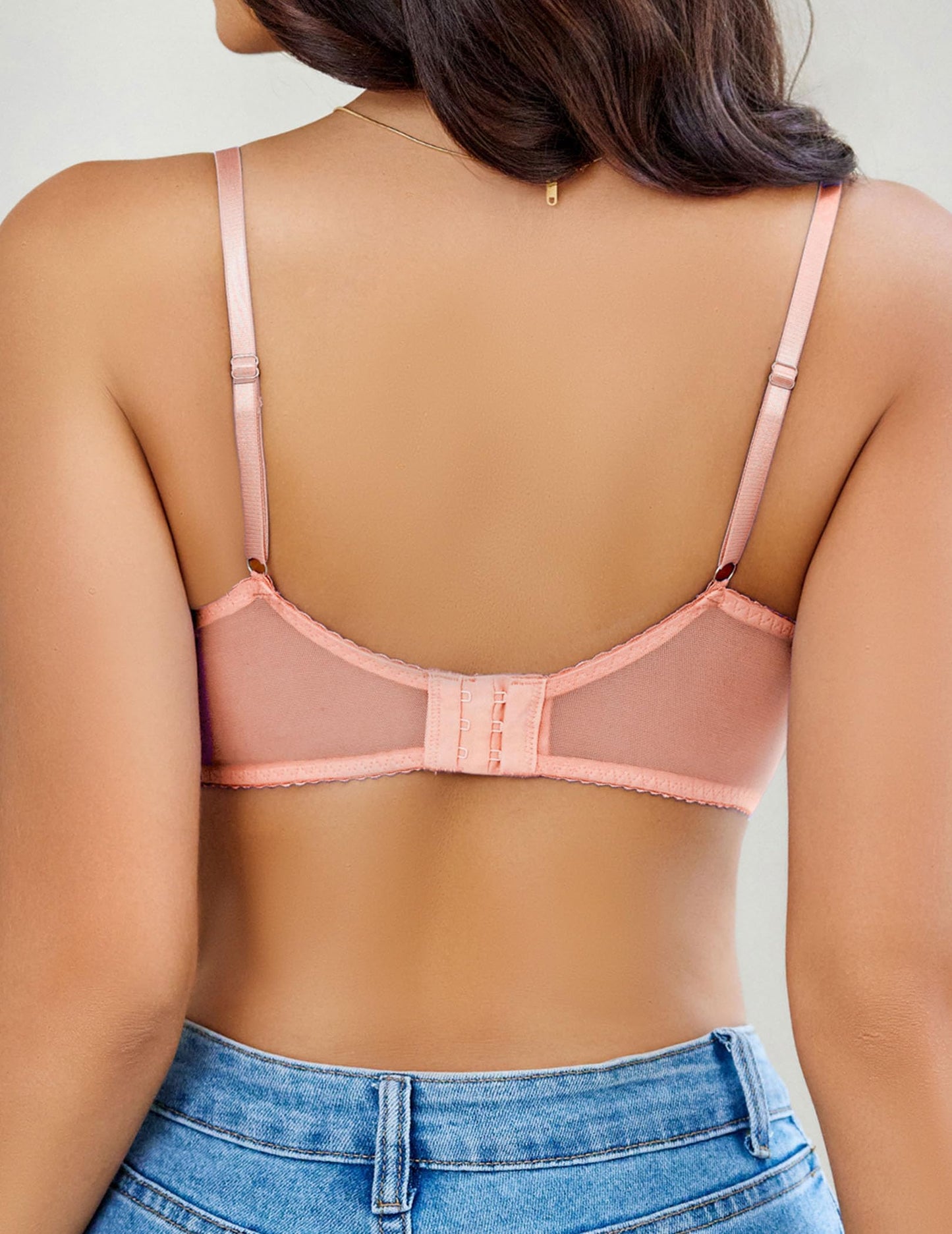 Avidlove Women's Sexy Lace Bra Sheer Balconette Underwire Unlined Everyday Bras Lingerie