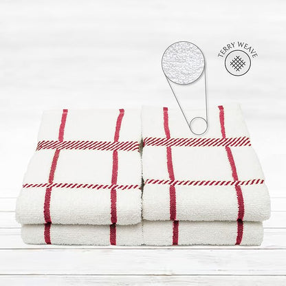 100% Cotton Terry Dish Cloth & Dish Towel)
