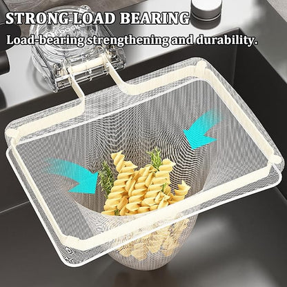 Kitchen Sink Strainer with 100 PCS Filter Mesh Bag, Food Waste Filter Basket