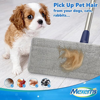 Microfiber Mops for Hardwood Floor Cleaning: MEXERRIS Flat Floor Mop