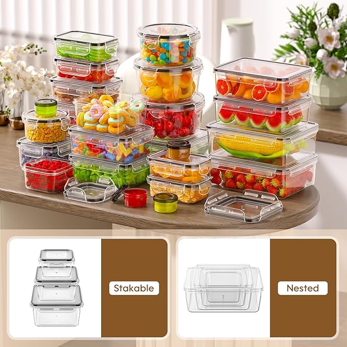60 PCS Food Storage Containers