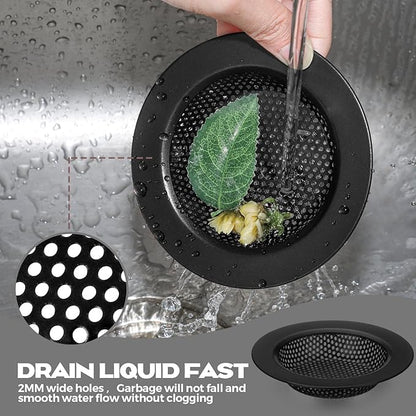 Retisee 2 Pcs Sink Strainer Stainless Steel Kitchen Sink Drain Strainer Basket