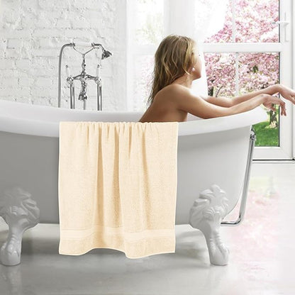 GLAMBURG 700 GSM Premium Cotton 2-Pack Oversized Extra Large Bath Sheet Set