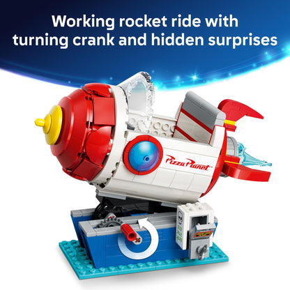 LEGO Disney and Pixar Toy Story Alien with Pizza Planet Rocket Ride - Building Toy for Girls & Boys, Ages 9+ - Disney Gift Idea - Kids Bedroom Decor - 43307