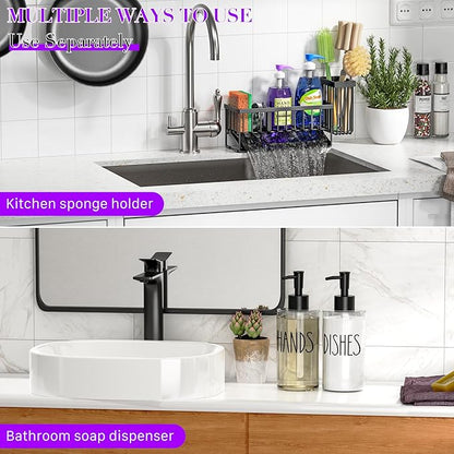 MASADI Kitchen Dish Soap Dispenser Set