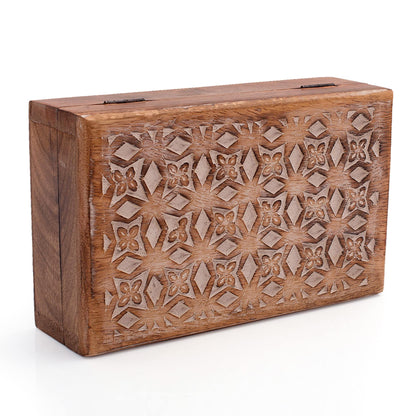 Great Birthday Gift Ideas Handmade Decorative Wooden Jewelry Box Jewelry Organizer Keepsake Box Treasure Chest Trinket Holder Watch Box Storage Box Housewarming Gifts Women