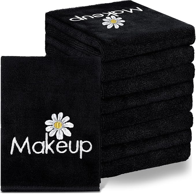 Shimeyao 20 Pack Makeup Towels Black Makeup Washcloths