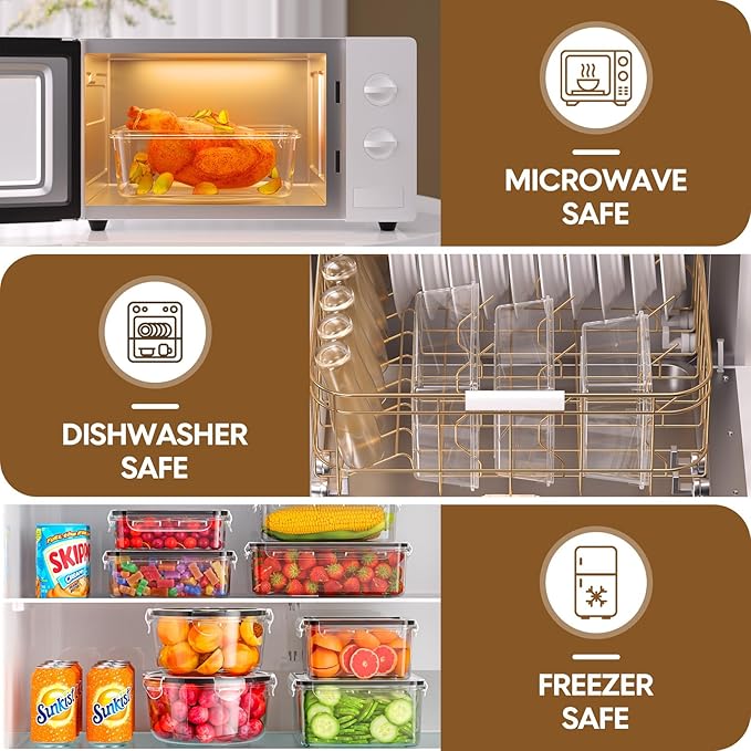 70 PCS Food Storage Containers