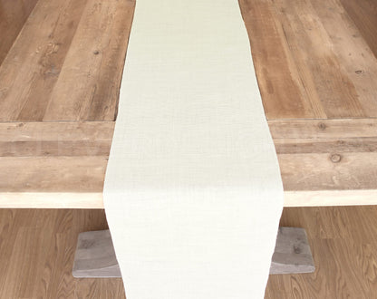 CleverDelights 14" Ivory Burlap Roll - Finished Edges - 10 Yards - Jute Burlap Fabric