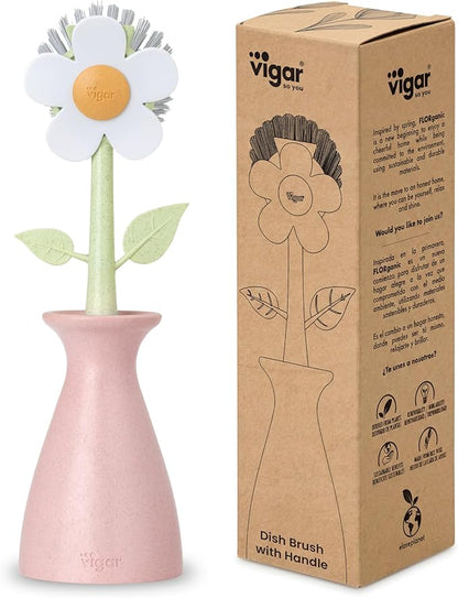 Vigar Florganic Daisy-Shaped Dish Brush