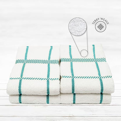 100% Cotton Terry Dish Cloth & Dish Towel)