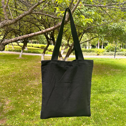 Augbunny 12OZ 100% Cotton Canvas Reusable Grocery Shopping Bags Plain Bag to Decorate Crafts DIY, Multi Purpose Tote Bag
