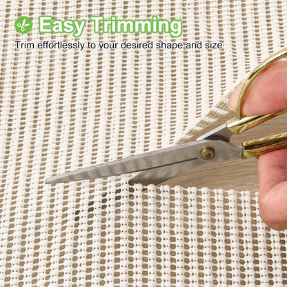 Songrey Non-Slip Rug Pad Gripper 2x3 FT, Extra Thick Carpet Pads for Hard Surfaces, Prevents Sliding and Secures Rugs, Provides Floor Protection with Comfort Cushioning