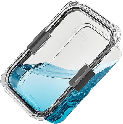 Rubbermaid Brilliance Large Food Storage Container, 9.6 Cup, Leak-Proof