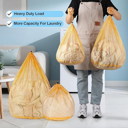 4Pcs Mesh Laundry Bags Washing Machine Mesh Wash Bags