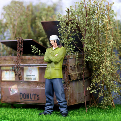 Woohome Miniature Shrubs Model Bushes Long Shrub Vegetation Groups Static Grass Tuft for DIY Model Train Landscape Railroad Scenery, Brown
