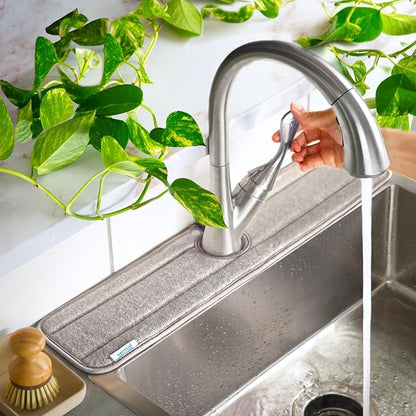 Ternal Original SINKMAT 24in XL Faucet Splash Guard Extra Long Microfiber Sink