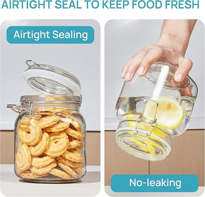 Vtopmart 34oz Glass Food Storage Jars