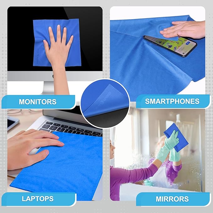 Eco-Fused Large Microfiber Cleaning Cloths