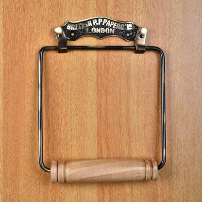 Renovators Supply Manufacturing Toilet Paper Holder Stand Wall Mount 7 in. Brass Toilet Paper Roll Holder with Mounting Hardware
