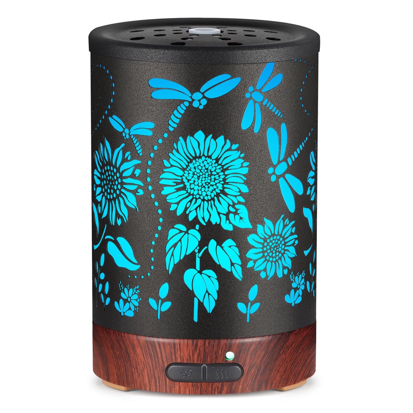 Essential Oils Diffuser,Aromatherapy Diffuser,Birthday for Women Mom Grandma,Metal Cool Mist Humidifier with 7 Colors Lights Waterless Auto Off Air Diffusers (Dragonfly)