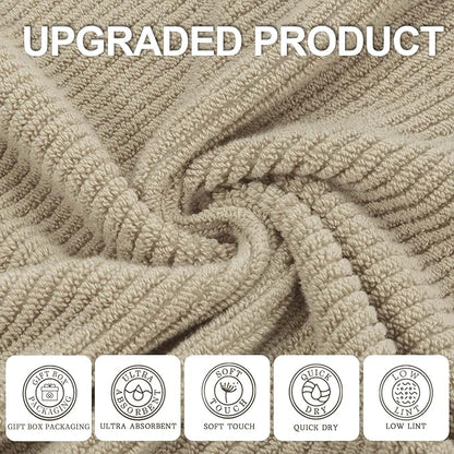 VOOVA & MOVAS Bath Towels Set of 4, Large 30" x 56"