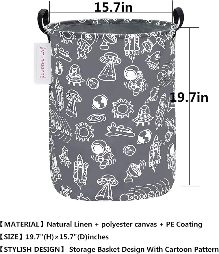 QUEENLALA Large Storage Basket, Laundry Hamper/Bathroom/Home Decor/Collapsible