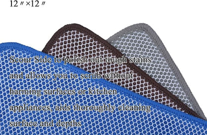 KinHwa Kitchen Washcloths for Dishes Absorbent Microfiber Dish Cloths Quick Dry