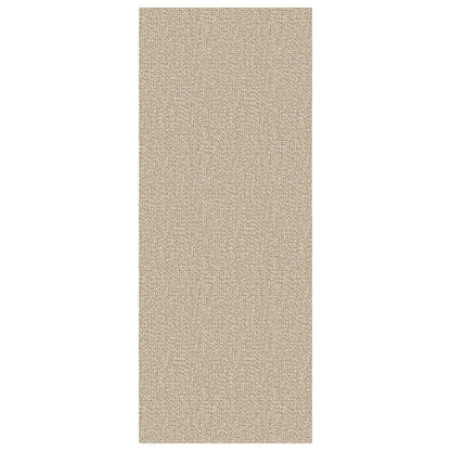 Lansny Washable Runner Rug 2x6 Runners for Hallway Braided Cotton Entryway Runner with Non Slip Backing Indoor Carpet Runners for Kitchen Bedroom, Khaki/Beige