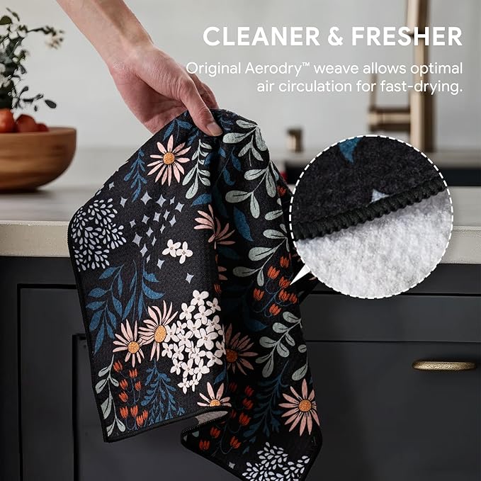 RECYCO Waffle Kitchen Towel Set of 2