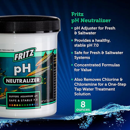 Fritz Aquatics 80284 Fritz pH Neutralizer for Fresh and Salt Water Aquariums, 1/2-LBS, .5-Pound