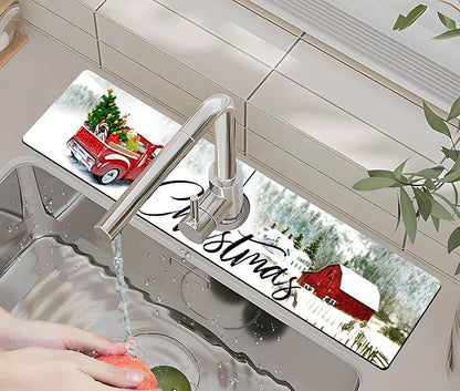 Kitchen Sink Splash Guard Faucet Mat