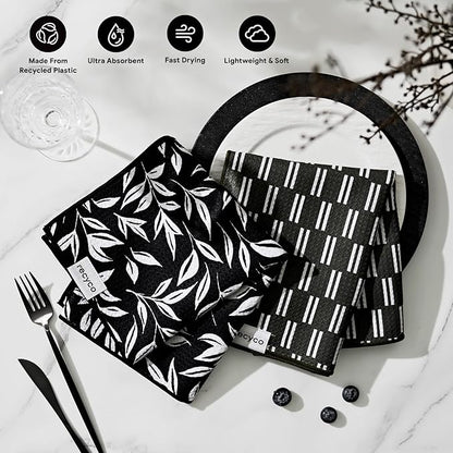 RECYCO Waffle Kitchen Towel Set of 2