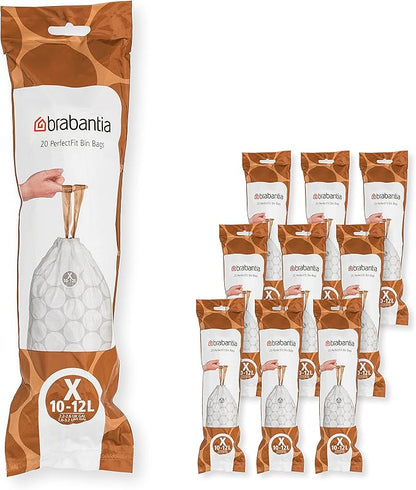 Brabantia PerfectFit Trash Bags Thick Plastic Trash Can Liners