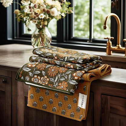 RECYCO Waffle Kitchen Towel Set of 2