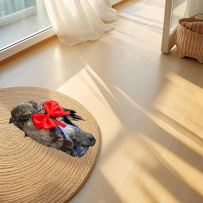 2Pcs Bird Diapers Bird Harness Flight Suits Diapers with 80in Flying Leash Parrot Nappy with Waterproof Inner Layer for Cockatiel Budgie Conure Parakeet Lovebird-Red&Dark Blue Sakura