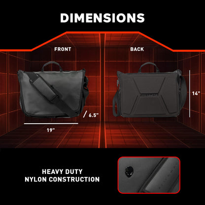 Mobile Edge Elite Messenger Bag, Specifically Designed for Alienware Area 51m Gaming Laptops 17"