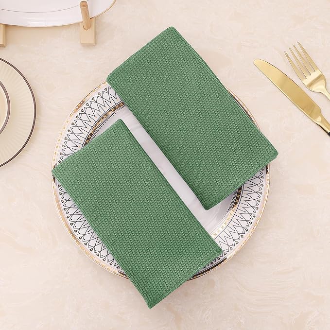 Homaxy 100% Cotton Waffle Weave Kitchen Towels