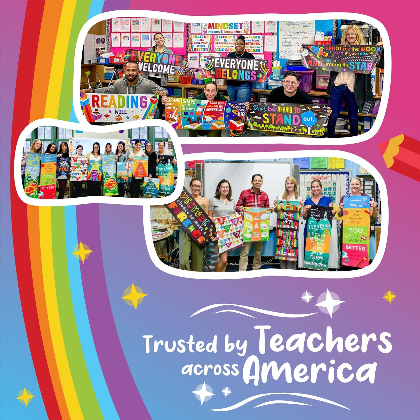 Sproutbrite 18 (12"x16") Complete Educational Poster Bundle for Toddlers - Colorful Charts for Preschool, Kindergarten & Homeschool Motivation - Inspired Learning Charts That Transform Walls Into Daily Teaching Tools