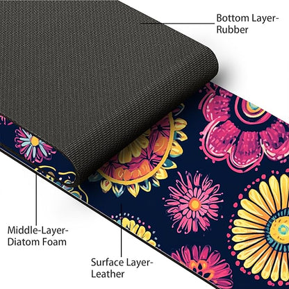 Bimkole 2 PCS Faucet Absorbent Mat, Kitchen Faucet Sink Splash Guard Wraparound
