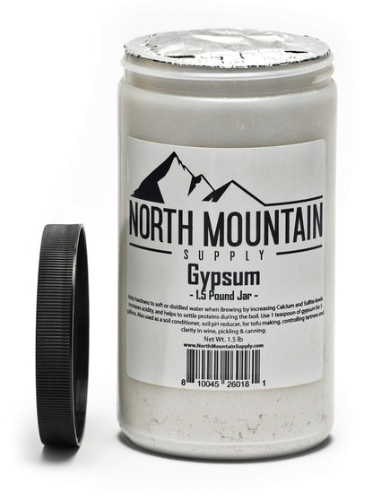 North Mountain Supply - GY-1.5lb Food Grade Calcium Sulfate (Gypsum) (1.5 Pounds)