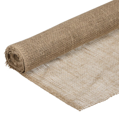 MECCANIXITY Burlap Fabric Roll 1.1 Yards x 8 Yards Natural Jute Burlap Roll for Table Runners Weed Barriers Wedding Craft Plants