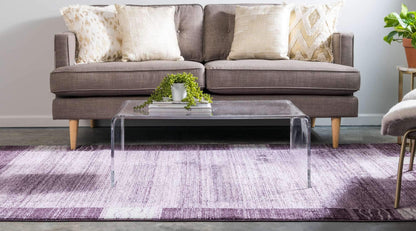 Unique Loom Del Mar Collection Area Rug - Sarah (5' 3" x 8' Rectangle, Violet/ Purple)