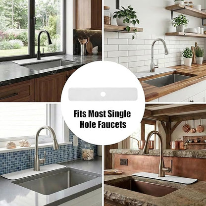 Customizable Kitchen Sink Faucet Mat: 30" Lx5.5 W Absorbent Splash Guard