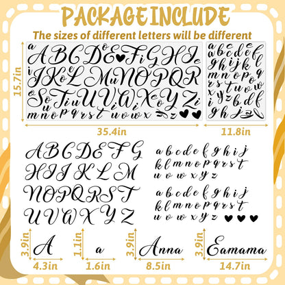 Custom Name Wall Stickers Personalized Name Vinyl Decals for Baby Kids Room Wall Decor Custom Names Sign for Backdrop DIY Alphabet ABC Sticker for Nursery Toddler Bedroom Playroom Home Decorations